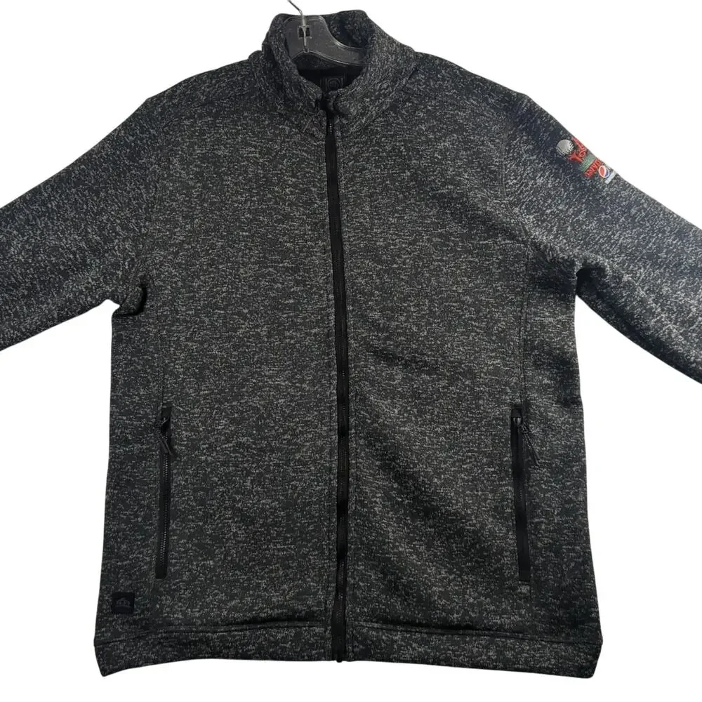 Stormtech‎ Performance LS Full Zip Soft Heathered Grey Fleece Jacket Mens Large